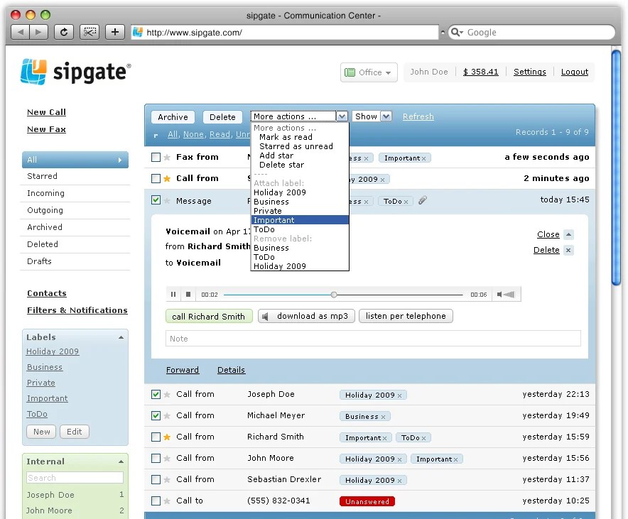 Free VoIP Service from sipgate OneUps Skype, Adds Cool Features